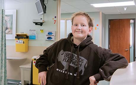A young boy who was a proton patient.